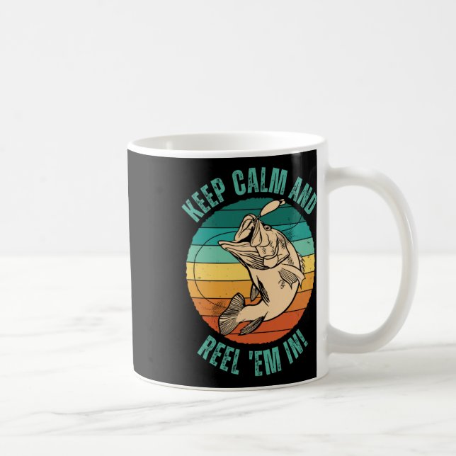 Caneca De Café Pesca Engraçada Mantém-Me Calmo E Envolve-Me! - Do (Direita)