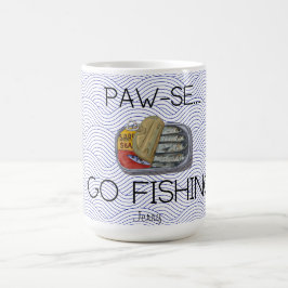 Caneca De Café Pesca engraçada Presente PAW-SE GO PESCA