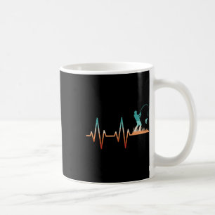 Caneca De Café Pesca Engraçada Pulso B Peixe Retro Pescador