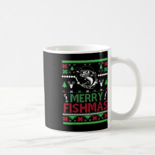 Caneca De Café Pesca Feia De Natal Byb Roupa