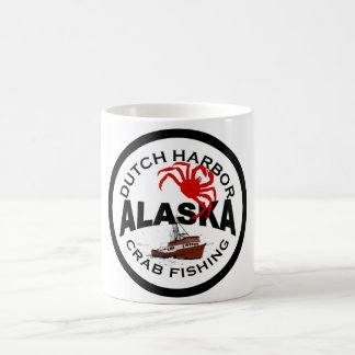 Caneca De Café Pesca holandesa do caranguejo do porto