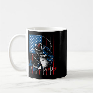 Caneca De Café Pesca Legal Para Homens Mulheres Bandeira American