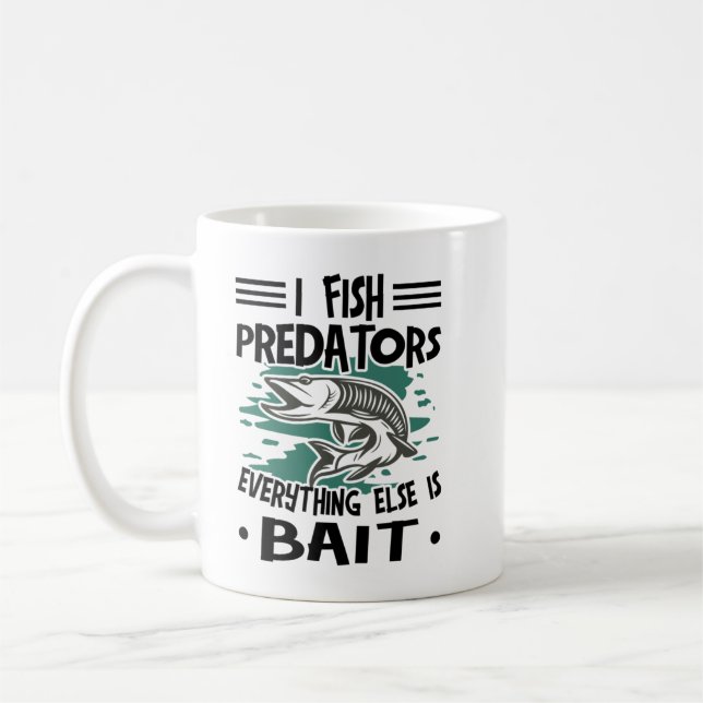 Caneca De Café Pesca Musky I Peixes Predadores Pike Fish_728 (Esquerda)