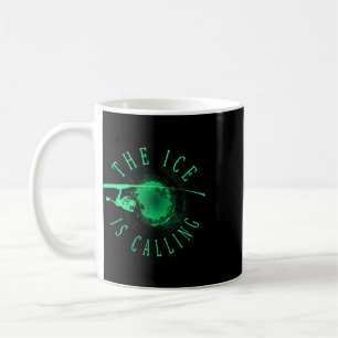Caneca De Café Pesca no Gelo - O Gelo Está Chamando - Pescador de