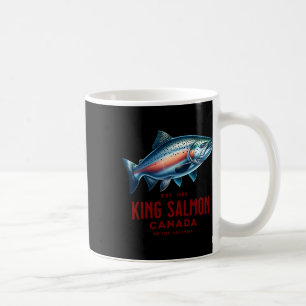 Caneca De Café Pesca no rio King Salmon na Colúmbia Britânica Can