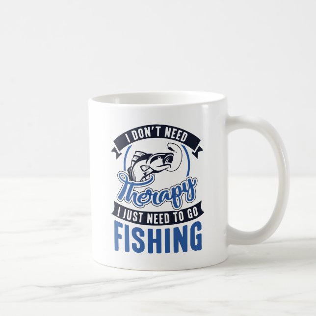 Caneca De Café Pesca Terapêutica (Direita)