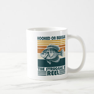 Caneca De Café Pescador Antigo Fisgado Pelo Bluegill A Luta