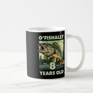 Caneca De Café Pescador de 8 Anos O'fishally 8 Pescando no 8º Ani