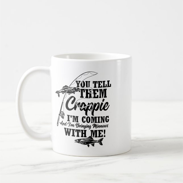 Caneca De Café Pescador de Crappie  (Esquerda)