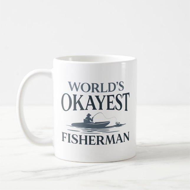 Caneca De Café Pescador de Okayest do Mundo (Esquerda)