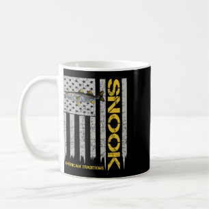 Caneca De Café Pescador de Robalo - Bandeira Americana Estilo Vin