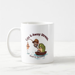 Caneca De Café Pescando Felicidade