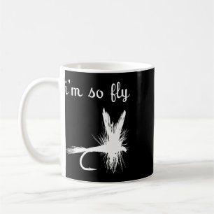 Caneca De Café Pescaria Cômica com Mosca