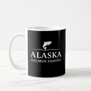 Caneca De Café Pescaria de Salmão no Alasca Aventura do Pescador