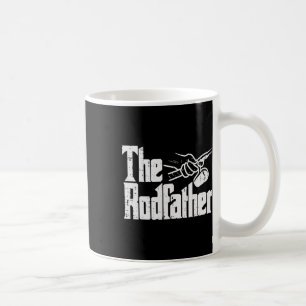 Caneca De Café Pescaria O Rodfather Paródia Engraçada Pai Avô Pap