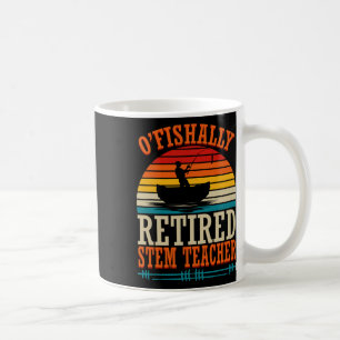 Caneca De Café Pescaria O'fishally Professor de Stem Aposentado