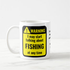 Caneca De Café Pescaria Personalizada Divertida