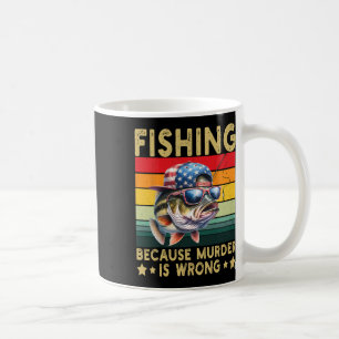 Caneca De Café Pescaria Porque Assassinato é Errado Vintage Engra