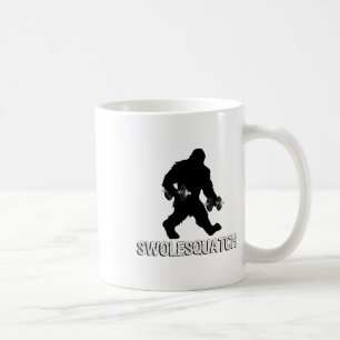 Caneca De Café Pesos de haltere de musculação Bigfoot Sasquatch L