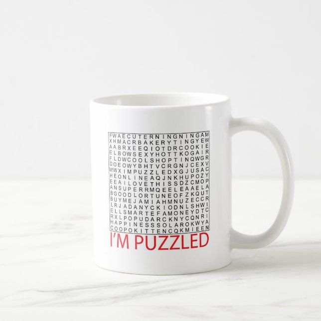 Caneca De Café pesquisa por palavra puzzle02 (Direita)