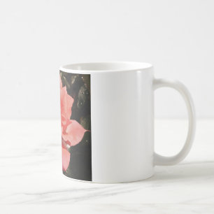 Caneca De Café pêssego cor-de-rosa e dewdrops