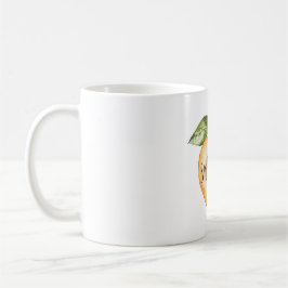 Caneca De Café Pêssego Coração Fruta