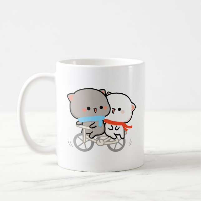 Caneca De Café pêssego e goma de gato-mochi (Esquerda)