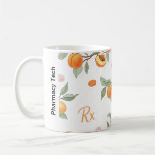 Caneca De Café Pêssegos Personalizados, Apricots & RX Pharmacy Mu