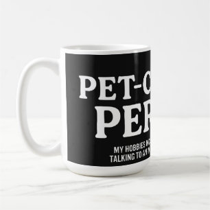 Caneca De Café Pessoa Centrada em Animais de Estimação
