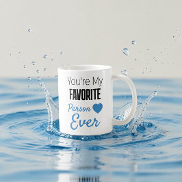 Caneca De Café Pessoa favorita personalizada para sempre