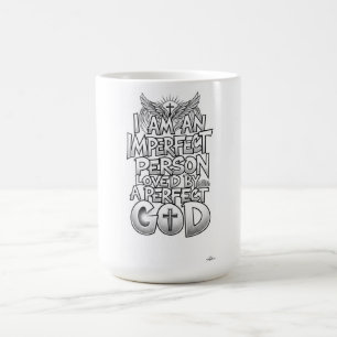 Caneca De Café Pessoa Imperfeita Deus Perfeito Manga Longa