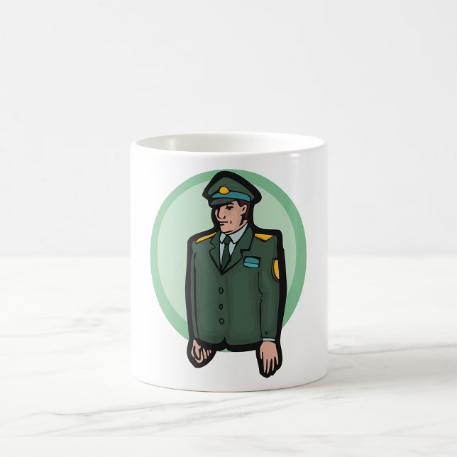 Caneca De Café Pessoa Militar (Criador carregado)