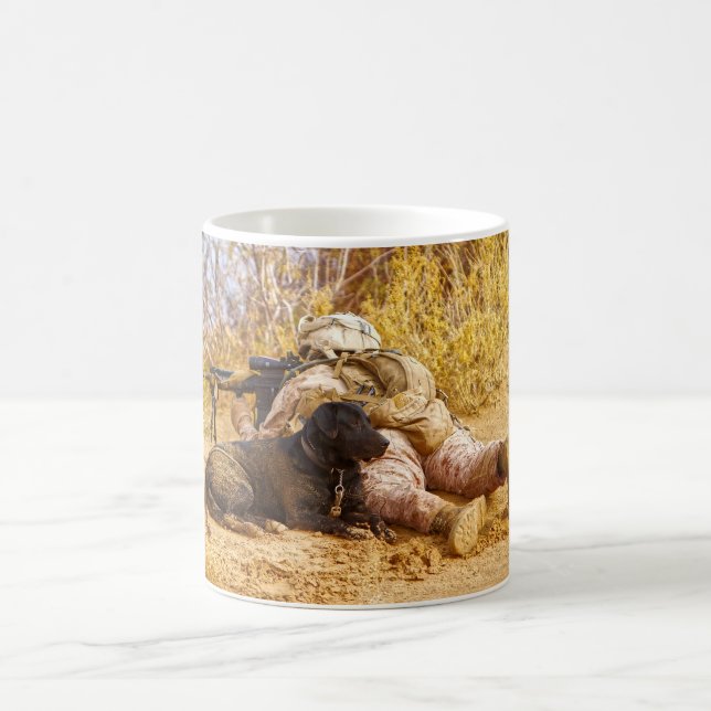 CANECA DE CAFÉ PESSOAL DE COMBATE DOS EUA (Centro)