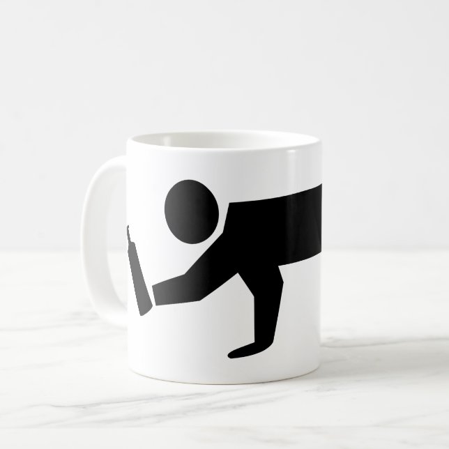 Caneca De Café Pessoas Bêbadas (Frente Esquerda)