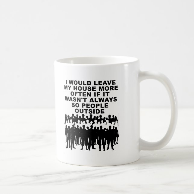 Caneca De Café Pessoas Fora do Engraçado (Direita)
