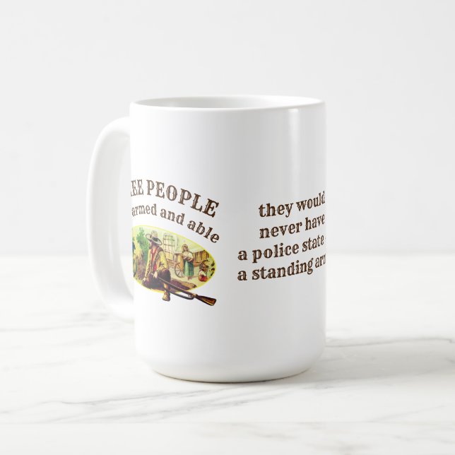 Caneca De Café Pessoas gratuitas (Frente Esquerda)