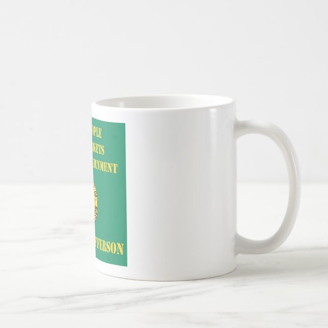Caneca De Café Pessoas livres, mercados livres & o governo (Direita)
