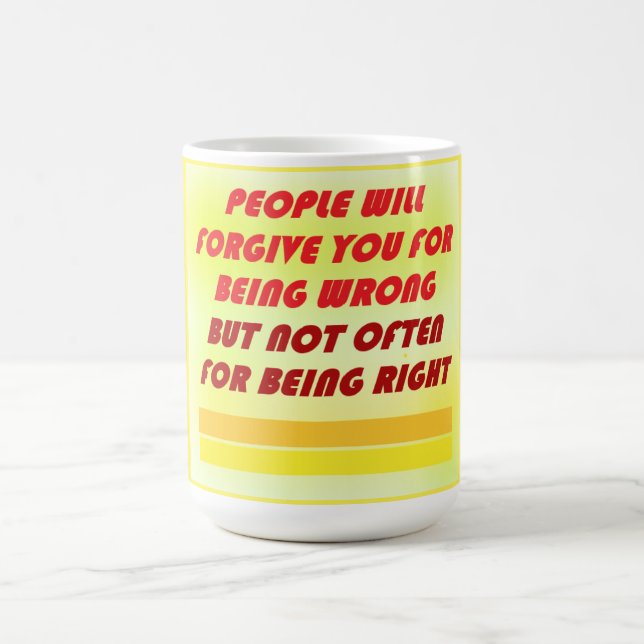 Caneca De Café Pessoas perdoam sentimentos felizes espirituais (Centro)