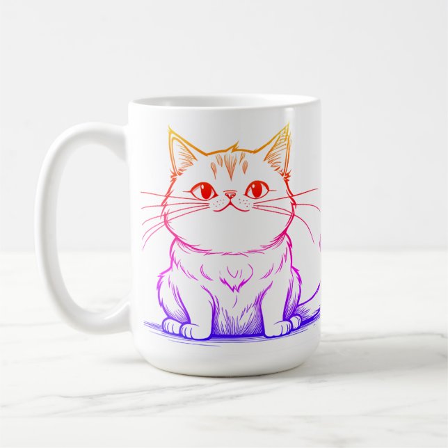 Caneca De Café Pessoas ruins Sim Gatos (Esquerda)