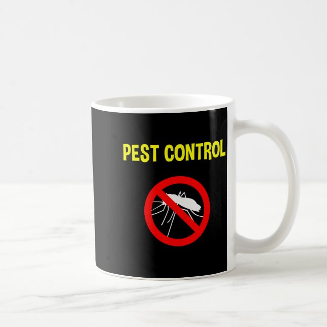 Caneca De Café Pest Control Funny Halloween Costume Exterminator  (Direita)