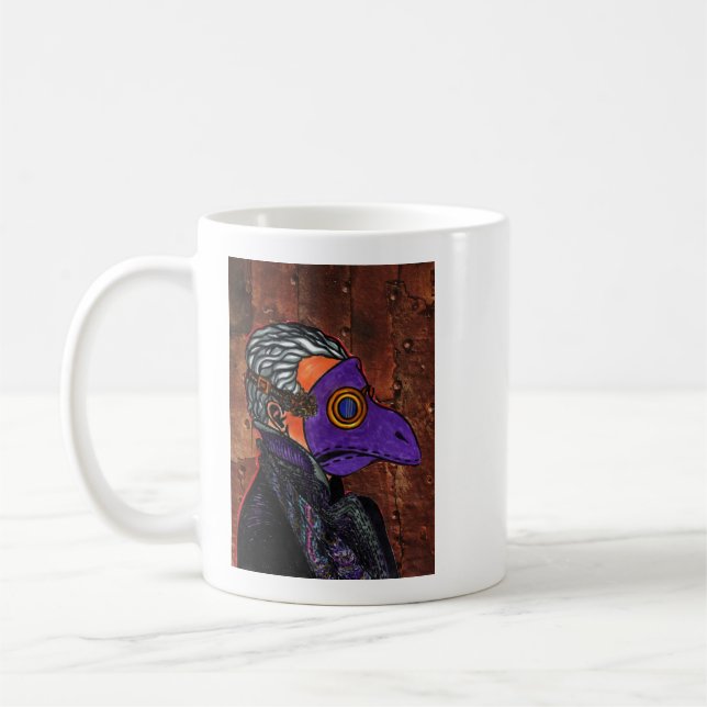 Caneca De Café Peste Médica Zendula Coffee Mug (Esquerda)