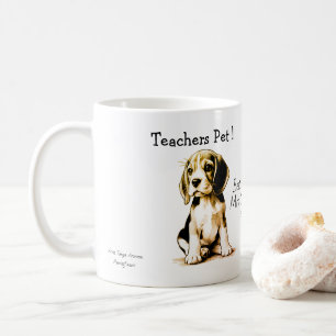 Caneca De Café Pet Beagle, um professor bonito, personaliza