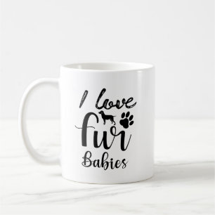 Caneca De Café Pet Cote: Eu Amo Peles Bebês