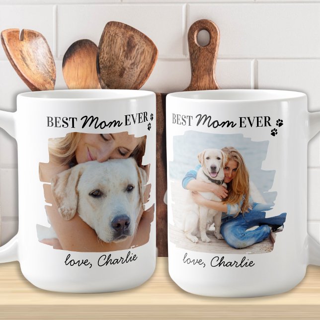 Caneca De Café Pet Fotografia personalizada de Pet da melhor mãe  (Criador carregado)