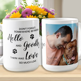Caneca De Café Pet Memorial Personalizado Foto Coffee Mug