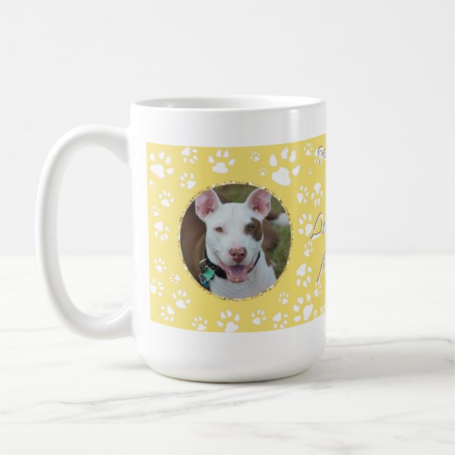 Caneca De Café Pet Memorial Your Dog Fotografias Yellow (Esquerda)