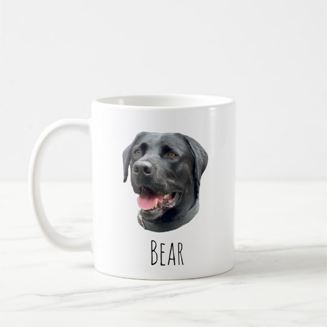 Caneca De Café Pet Personalizado Dog Face Dift Mug (Esquerda)