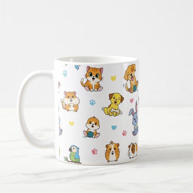 Caneca De Café Pet Pet Pet Pet Coffee Mug (Esquerda)
