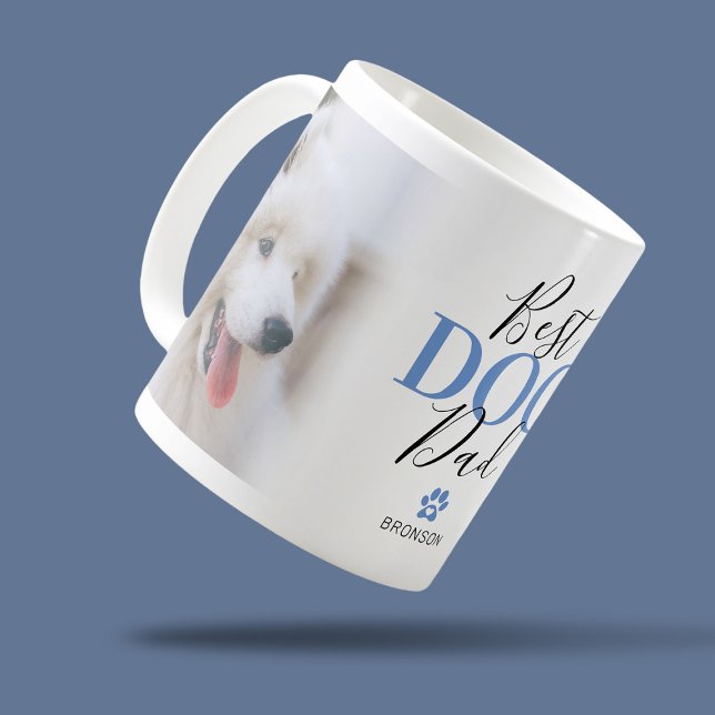 Caneca De Café Pet Photo Coffee Mug Melhor Pai De Cães (Criador carregado)