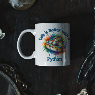 Caneca De Café Pet Python Pet lover Café Drinker Réptil
